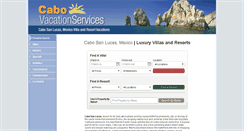 Desktop Screenshot of cabovacationservices.com